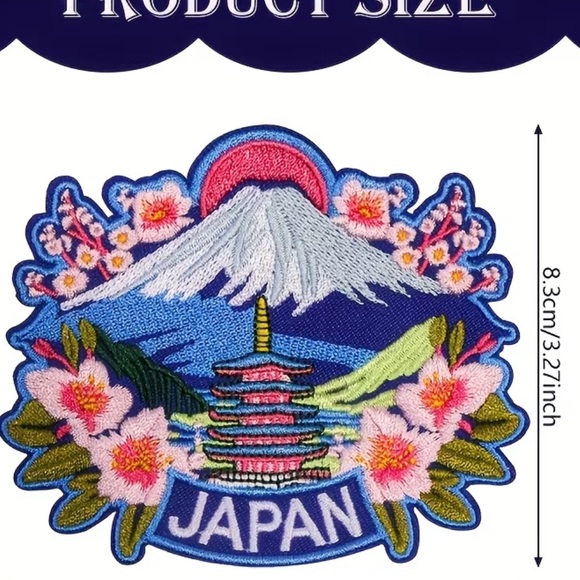 Colorful Japan Embroidered Patch - Picture 4 of 7